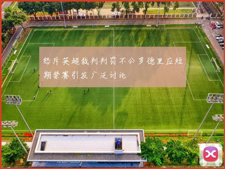 怒斥英超裁判判罚不公罗德里应短期禁赛引发广泛讨论